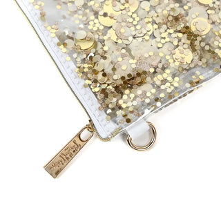 Shop Packed Party Good As Gold Confetti Everything Pouch Bag - Premium Clutch Bag from Packed Party Online now at Spoiled Brat 