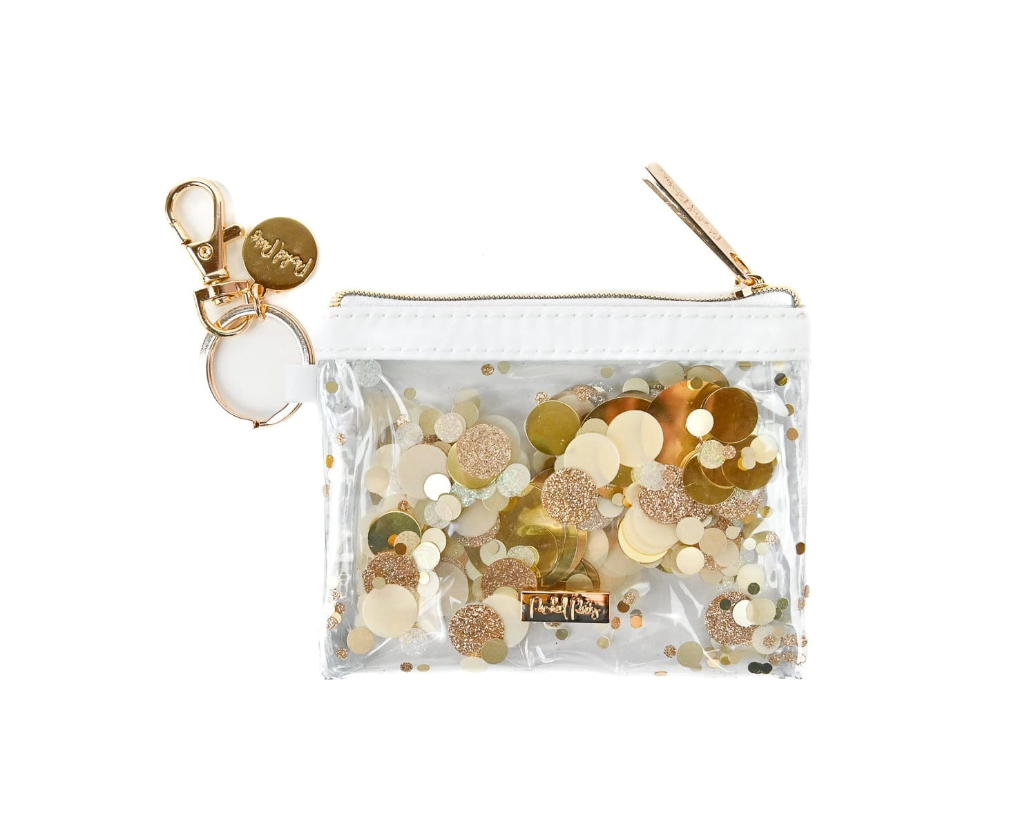 Shop Packed Party Good As Gold Confetti Mini Wallet Keychain - Premium Clutch Bag from Packed Party Online now at Spoiled Brat 