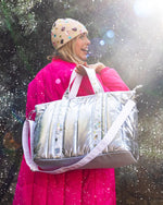 Shop Packed Party Packed Party Snow Much Fun Puffer Confetti Travel Bag online at Spoiled Brat