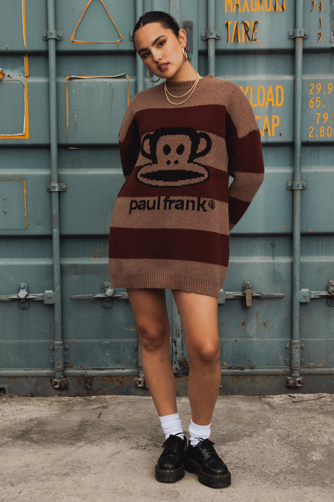 Shop Daisy Street Paul Frank x Daisy Street Knitted Jumper Dress online at Spoiled Brat