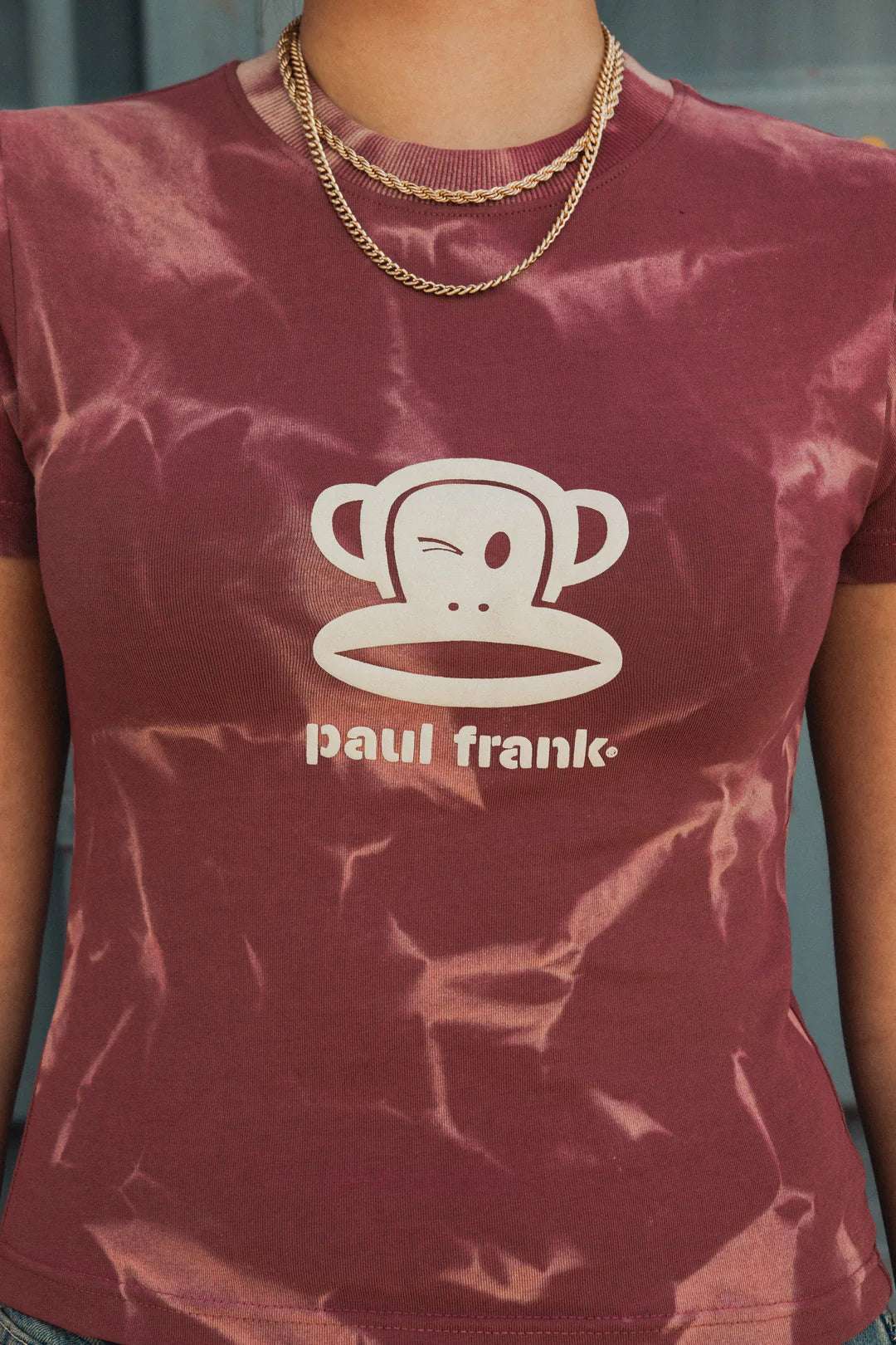 Paul Frank x Daisy Street Spray Effect Shrunken Tee T-Shirt by Daisy Street as seen on celebrities