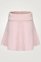 Pink skirt on a light gray background