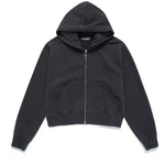 Shop Samii Ryan Samii Ryan Black Stone Wash Zip-Up Hoodie online at Spoiled Brat