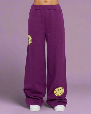 Shop Samii Ryan Smiley® Straight Leg Purple Jogger Pants Online