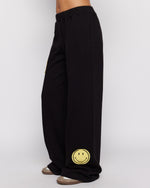 Shop Samii Ryan Samii Ryan Smiley® Straight Leg Black Jogger Pants online at Spoiled Brat