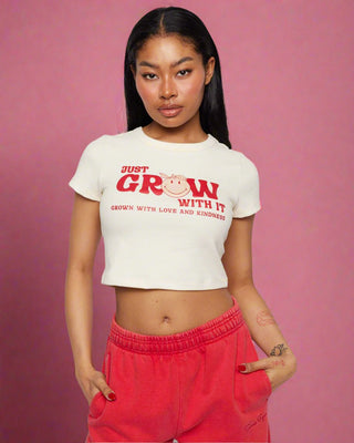 Shop Samii Ryan x Smileyworld® Just Grow With It Baby Tee Online