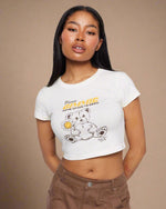 Shop Samii Ryan Samii Ryan x Smiley® Gimme Space Baby Tee online at Spoiled Brat