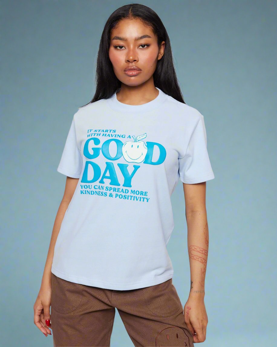 Shop Samii Ryan Samii Ryan x Smiley® Good Day Boxy Tee online at Spoiled Brat