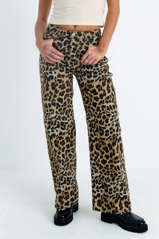 Shop The Ragged Priest Leopard Wash Release Jeans Online 