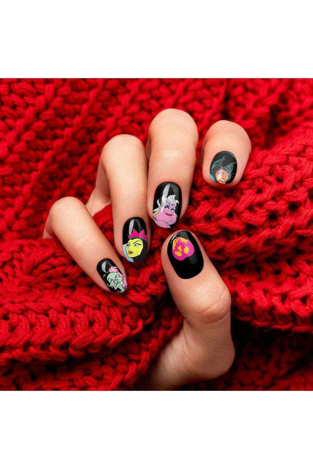 Mad Beauty Disney Pop Villains Heat Reveal Nail Stickers Nail Art by Mad Beauty as seen on celebrities