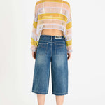 The Ragged Priest Dirty Wash Atomic Jorts Shorts Shorts by The Ragged Priest as seen on celebrities