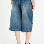 The Ragged Priest Dirty Wash Atomic Jorts Shorts Shorts by The Ragged Priest as seen on celebrities