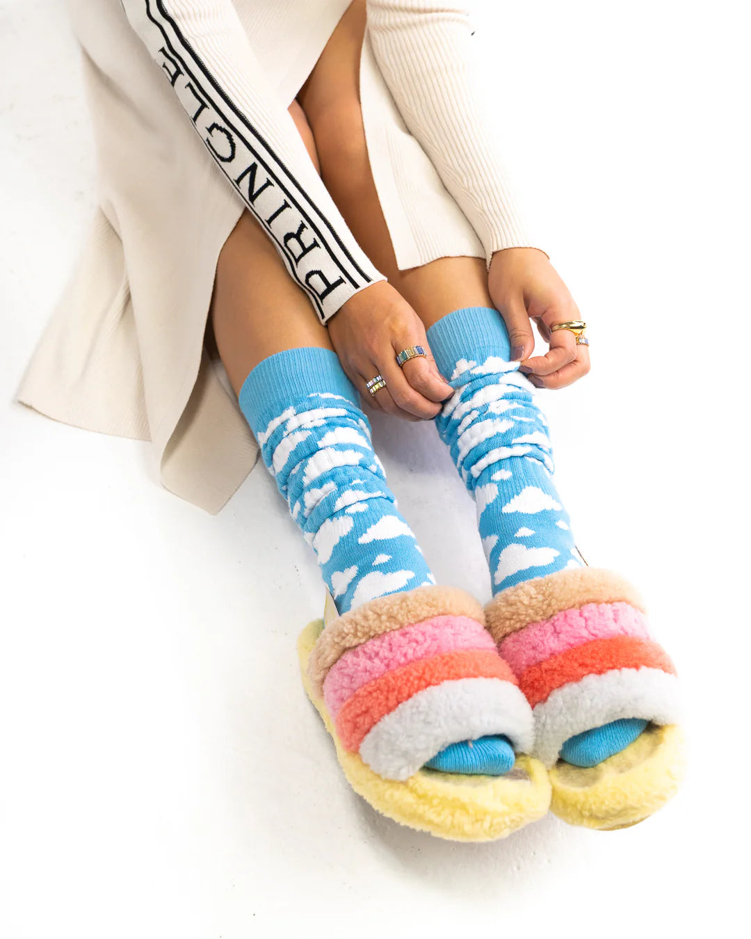 Shop Sock Candy Sock Candy 80s Cloud Slouch Sock online at Spoiled Brat