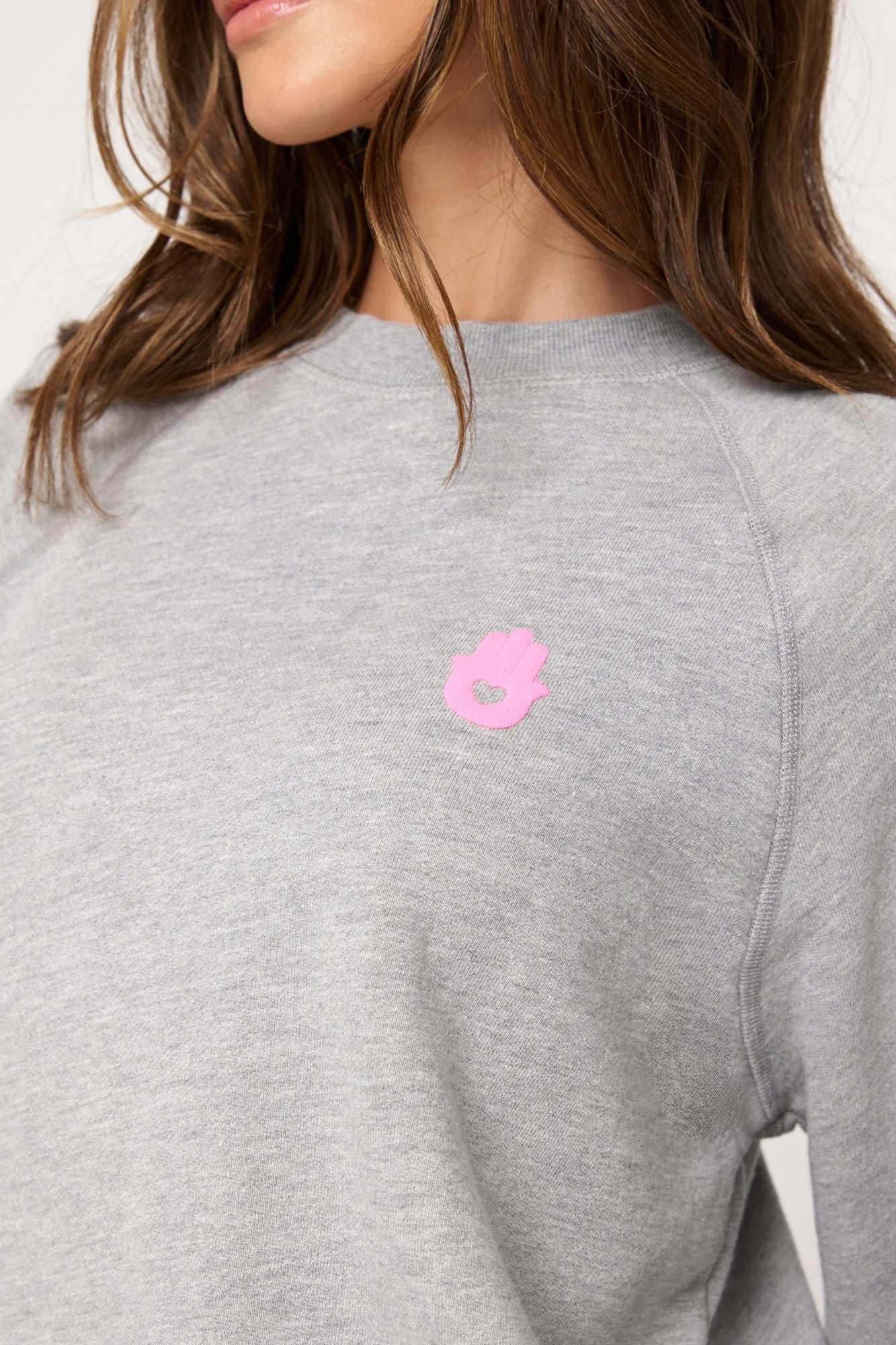 Spiritual Gangster Hamsa Forever Crew Pullover Hooded Sweatshirt by Spiritual Gangster as seen on celebrities