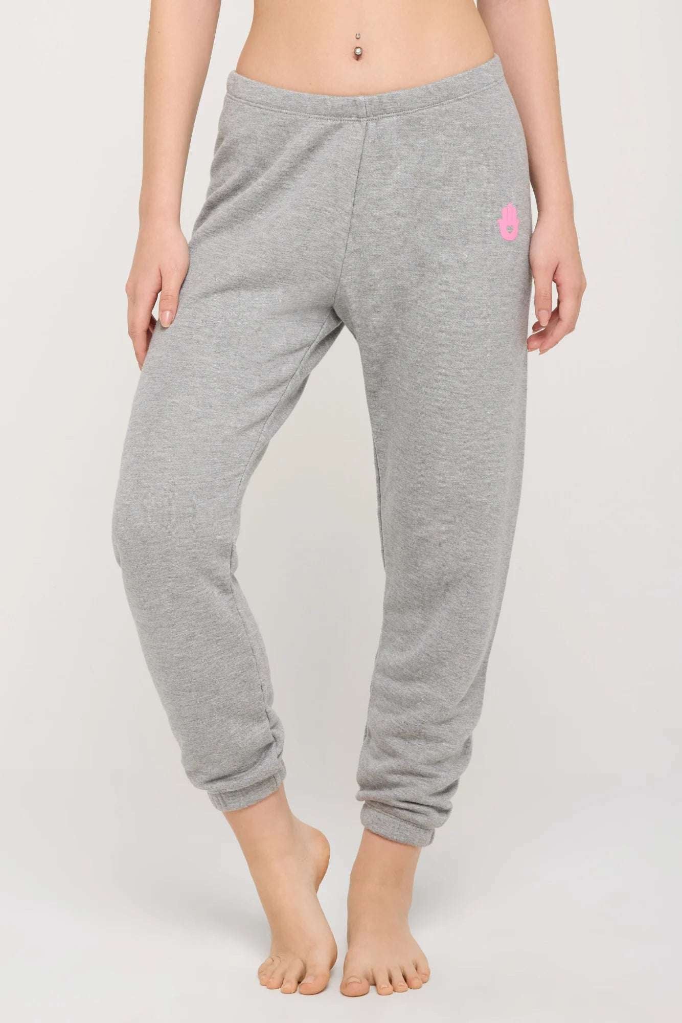 Spiritual Gangster Hamsa Luna Sweatpant Jogger Bottoms by Spiritual Gangster as seen on celebrities