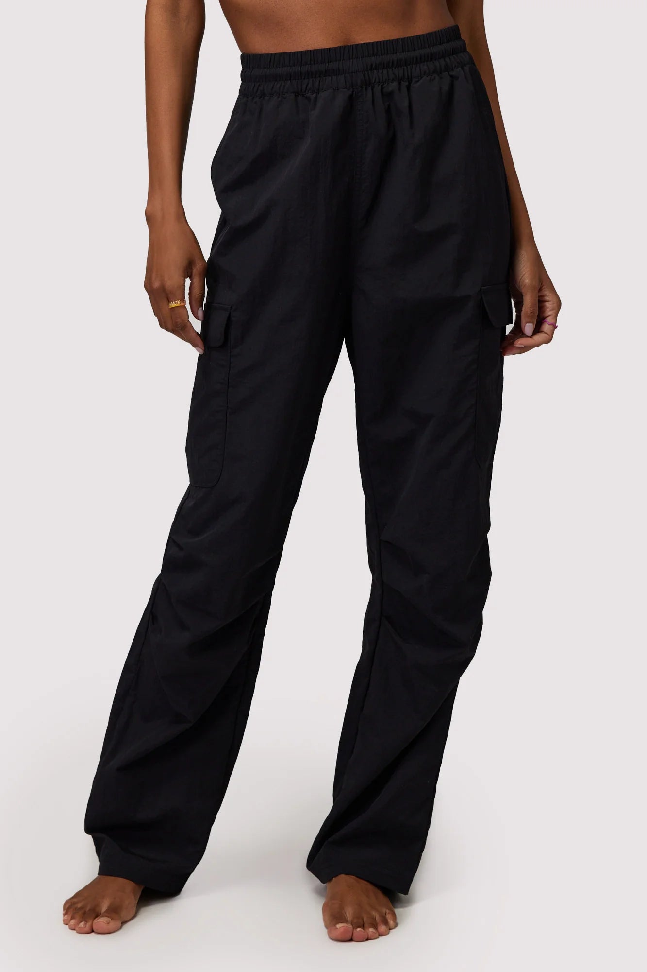 Shop Spiritual Gangster Spiritual Gangster Journey Cargo Pants in Black online at Spoiled Brat