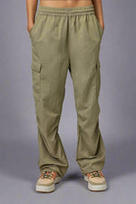 Shop Spiritual Gangster Spiritual Gangster Journey Cargo Pants in Dark Matcha online at Spoiled Brat