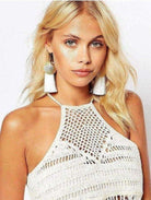 Suzywan DELUXE Sea Shells Tassel Mermaid Earrings Earrings by Suzywan DELUXE as seen on celebrities