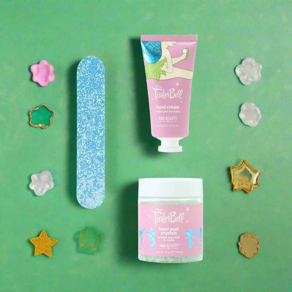 Disney Tinks Pixie Perfection Manicure Set Nail Art by Mad Beauty as seen on celebrities