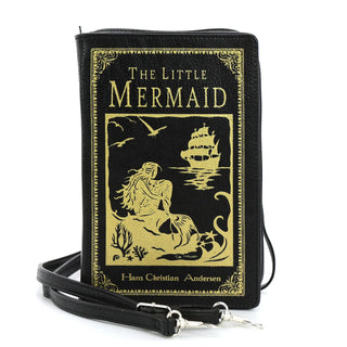 Shop The Little Mermaid Book Clutch Bag in Vinyl - Premium Clutch Bag from Comeco INC Online now at Spoiled Brat 