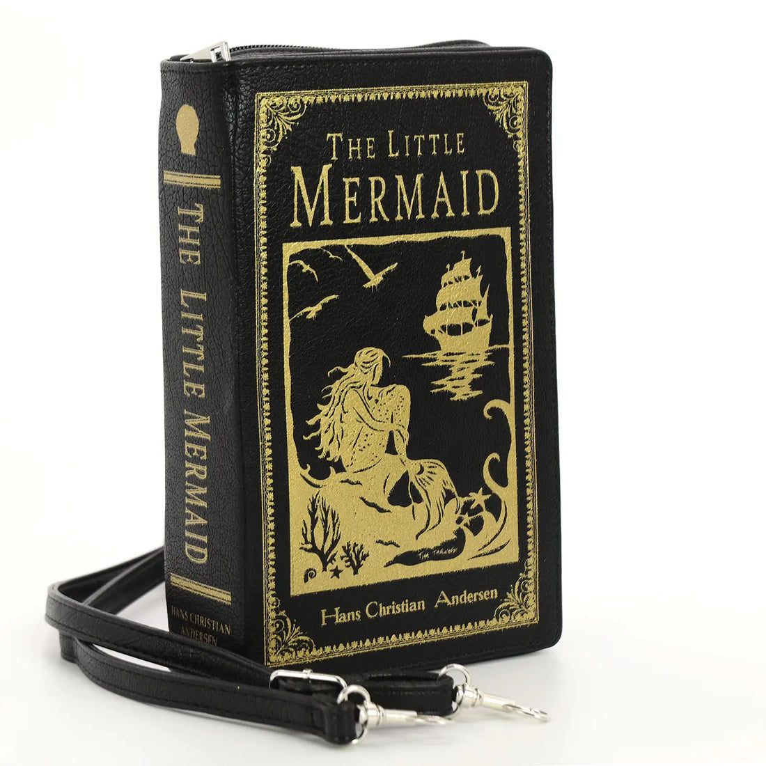 Shop The Little Mermaid Book Clutch Bag in Vinyl - Premium Clutch Bag from Comeco INC Online now at Spoiled Brat 