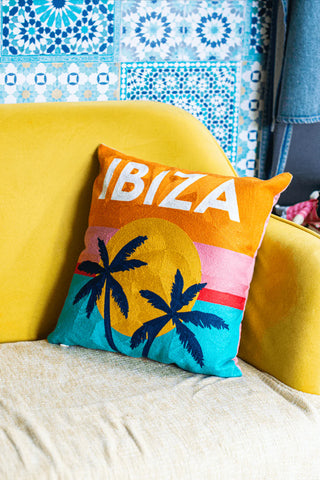Shop The Pillow Drop IBIZA Handmade Pillow - Premium Gifts from The Pillow Drop Online now at Spoiled Brat 