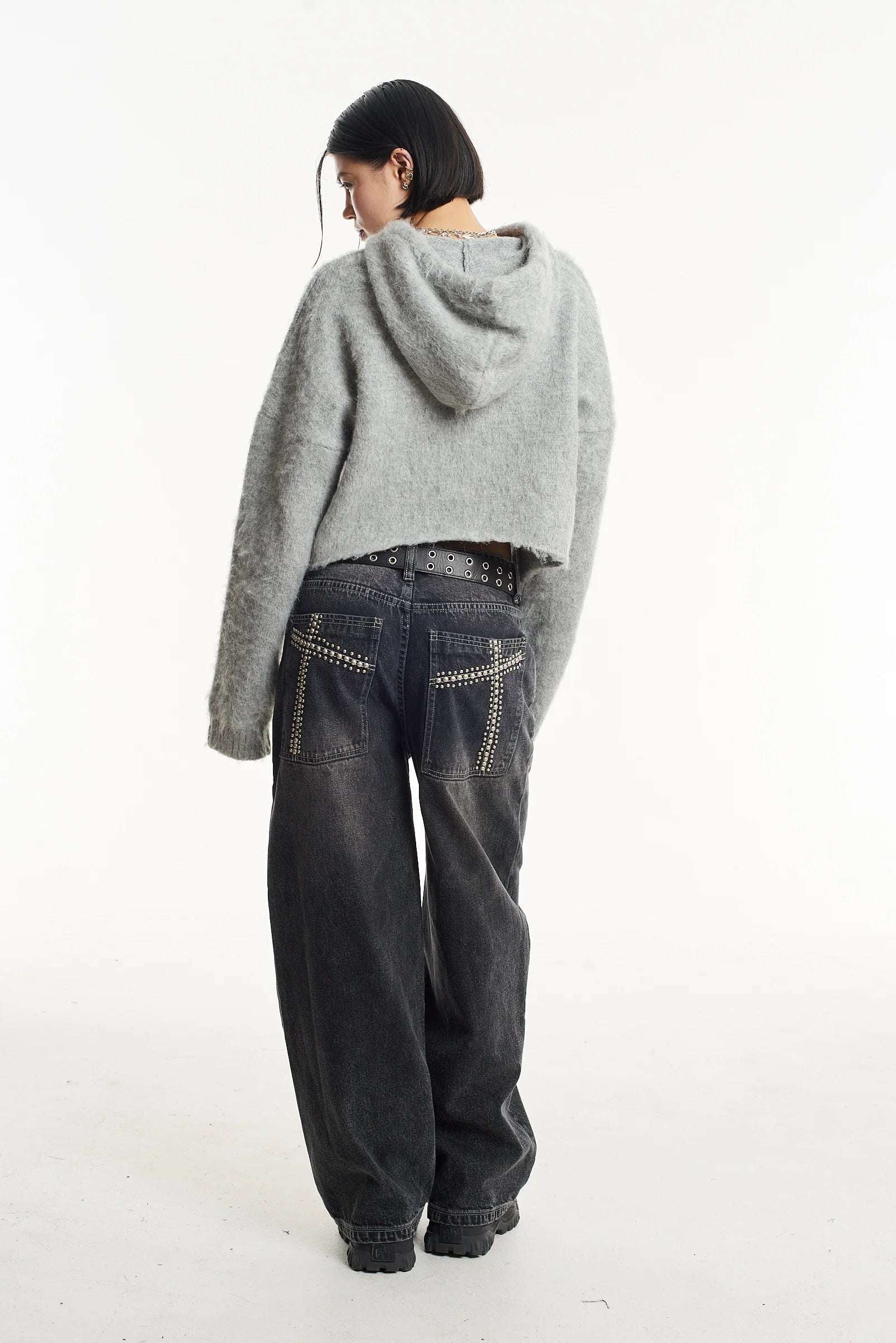 The Ragged Priest Arctic Fluffy Knit Hoodie Hoodie by The Ragged Priest as seen on celebrities