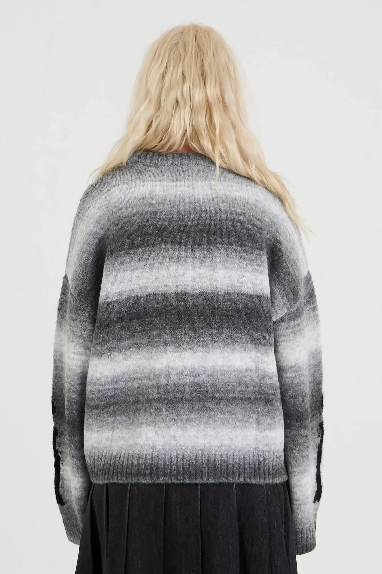 The Ragged Priest Bare Spacedye Skeleton Knit Jumper