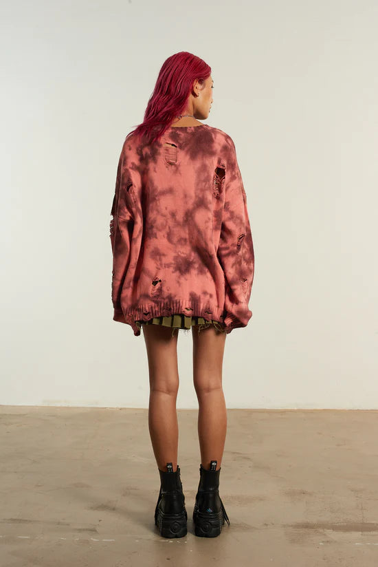 Shop The Ragged Priest The Ragged Priest Creature Tie Dye Cardigan online at Spoiled Brat