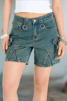 The Ragged Priest Dirty Wash Bondage Dad Shorts Shorts by The Ragged Priest as seen on celebrities