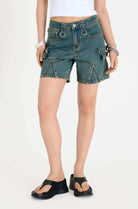 The Ragged Priest Dirty Wash Bondage Dad Shorts Shorts by The Ragged Priest as seen on celebrities