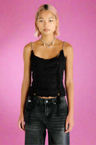 The Ragged Priest Jennifer Lace Knit Vest Top Vest Top by The Ragged Priest as seen on celebrities