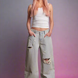 The Ragged Priest Pink Wash Distressed Release Jeans Boyfriend Jeans by The Ragged Priest as seen on celebrities