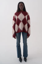 The Ragged Priest Rook Oversized Diamond Knit Jumper