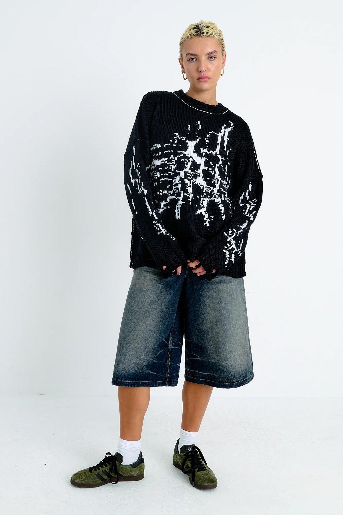 Shop The Ragged Priest The Ragged Priest Shatter Knit Jumper online at Spoiled Brat