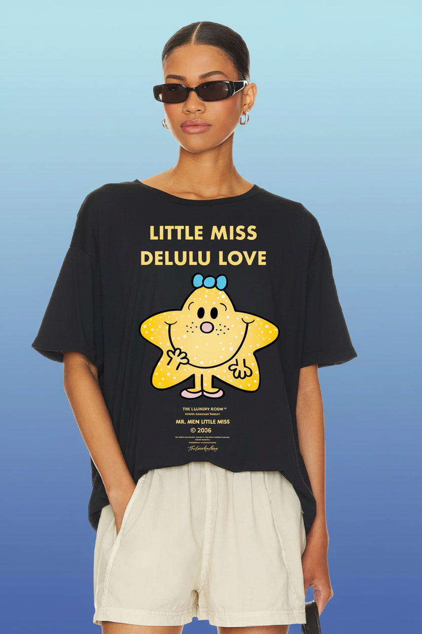 The Laundry Room Little Miss Delulu Love Oversized Tee