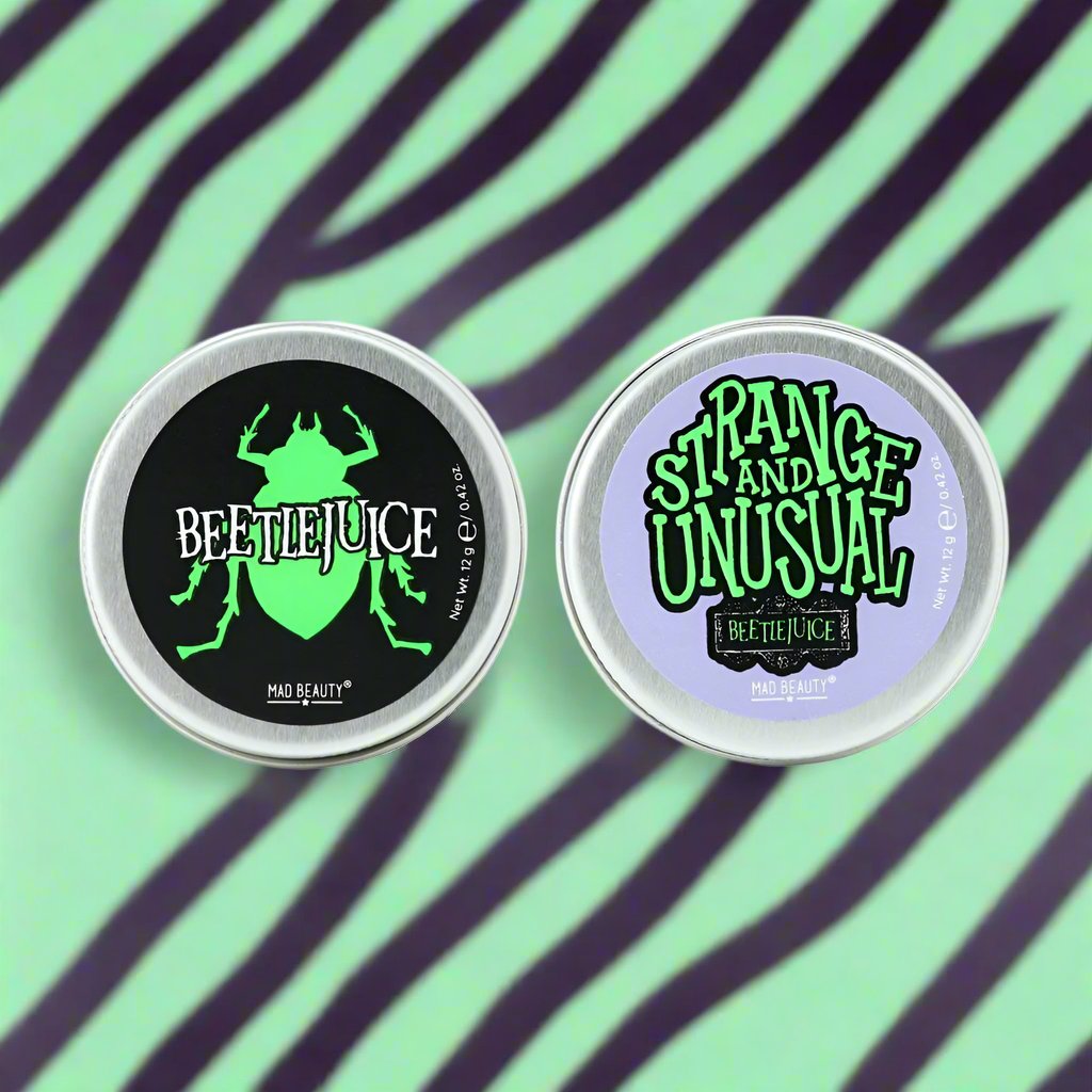 Shop Mad Beauty Warner Brothers Beetlejuice Lip Balm Duo online at Spoiled Brat