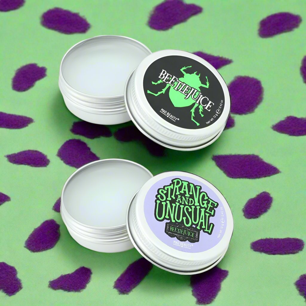 Shop Mad Beauty Warner Brothers Beetlejuice Lip Balm Duo online at Spoiled Brat