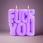 Shop Wavey Casa Wavey Casa FUCK You Purple Puffer Candle online at Spoiled Brat