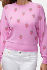 Shop Wildfox Wildfox Strawberry Bridget Sweater online at Spoiled Brat