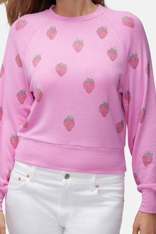 Shop Wildfox Strawberry Bridget Sweater - Spoiled Brat  Online