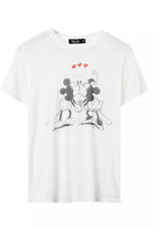 JUNKFOOD Disney Mickey and Minnie Kisses T-Shirt