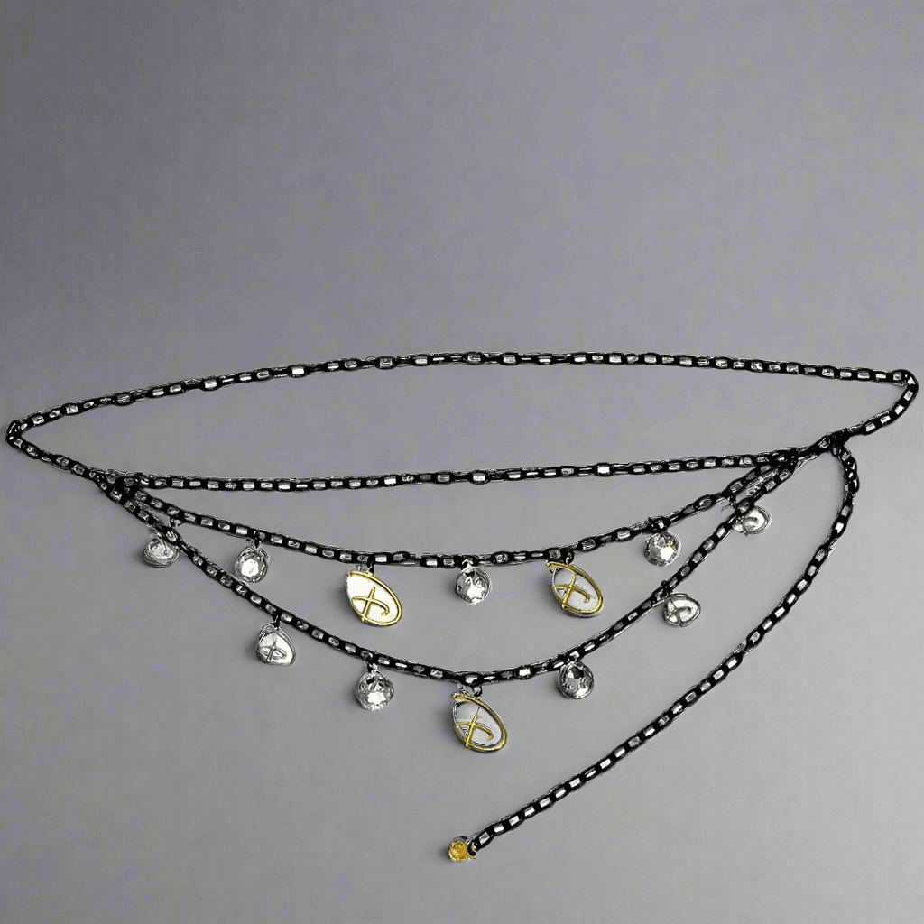 Shop Buckle Down Products Buckle Down Products Disney Logo Charm Chain Belt Belt for women – premium loungewear and festival fashion at Spoiled Brat