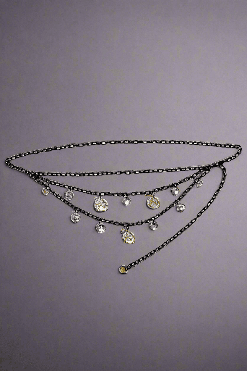 Shop Buckle Down Products Buckle Down Products Disney Logo Charm Chain Belt Belt for women – premium loungewear and festival fashion at Spoiled Brat