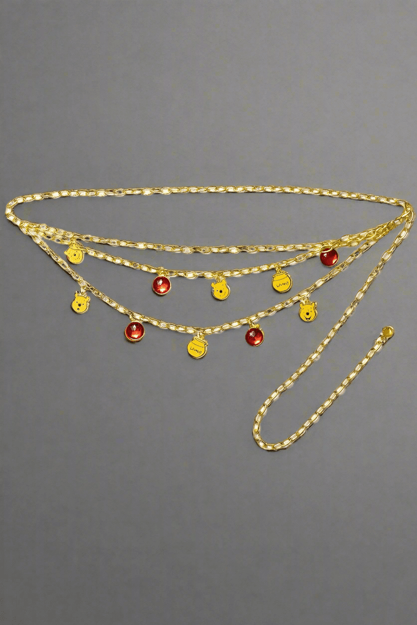 Shop Buckle Down Products Buckle Down Products Winnie the Pooh Charm Chain Belt Belt for women – premium loungewear and festival fashion at Spoiled Brat