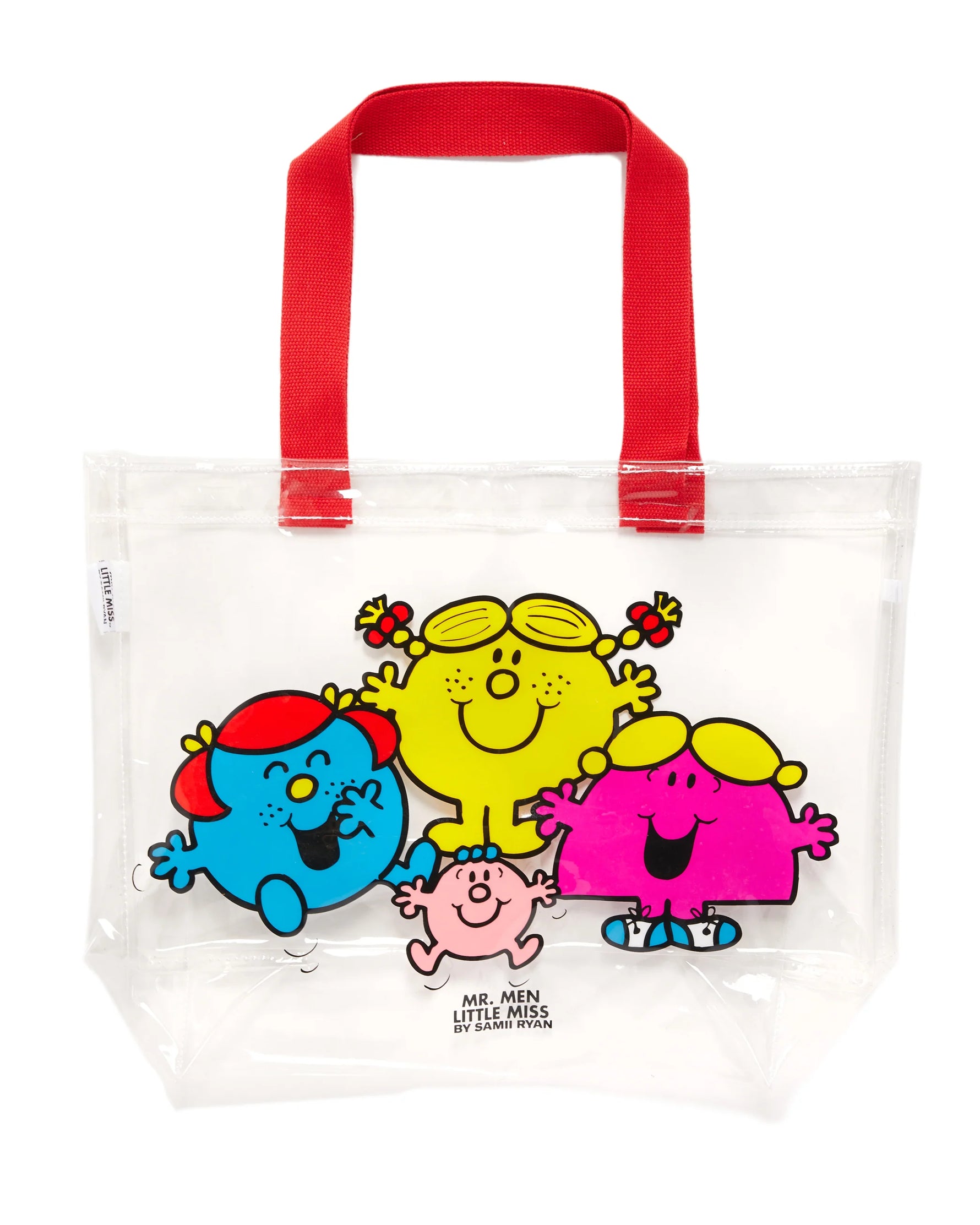 Shop Samii Ryan Samii Ryan x Mr Men Happy Gals Clear Tote Bag online at Spoiled Brat