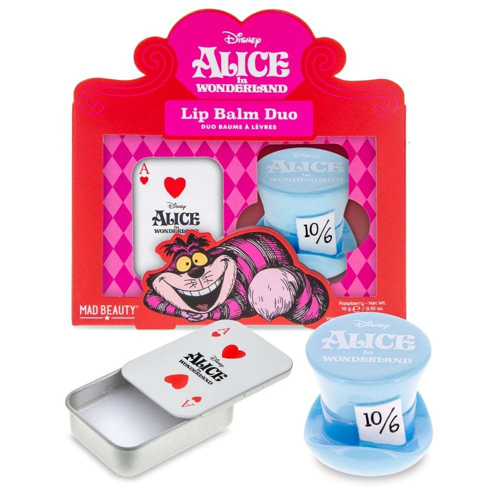 Disney Alice in Wonderland Lip Balm Duo Lip Balm by Mad Beauty as seen on celebrities