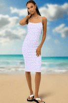 Shop Frankies Bikinis Frankies Bikinis Quinn Terry Midi Dress in Daisy Dream Midi Dress for women – premium loungewear and festival fashion at Spoiled Brat