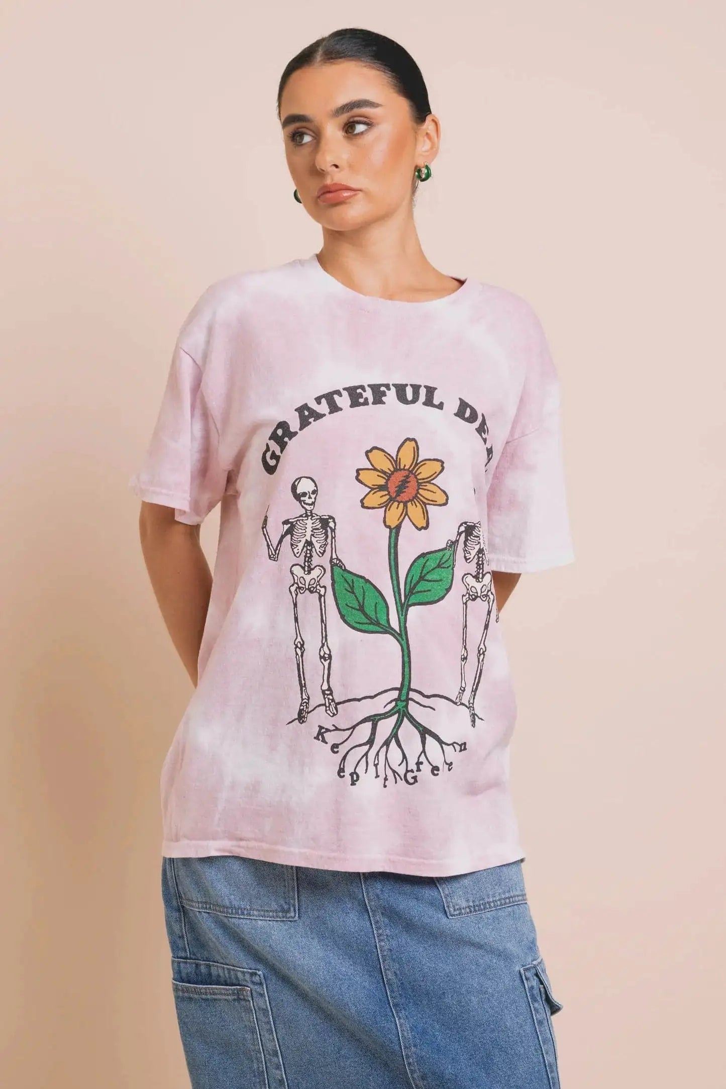 Daisy Street Grateful Dead Daisy Tie Dye Tee T-Shirts by Daisy Street as seen on celebrities