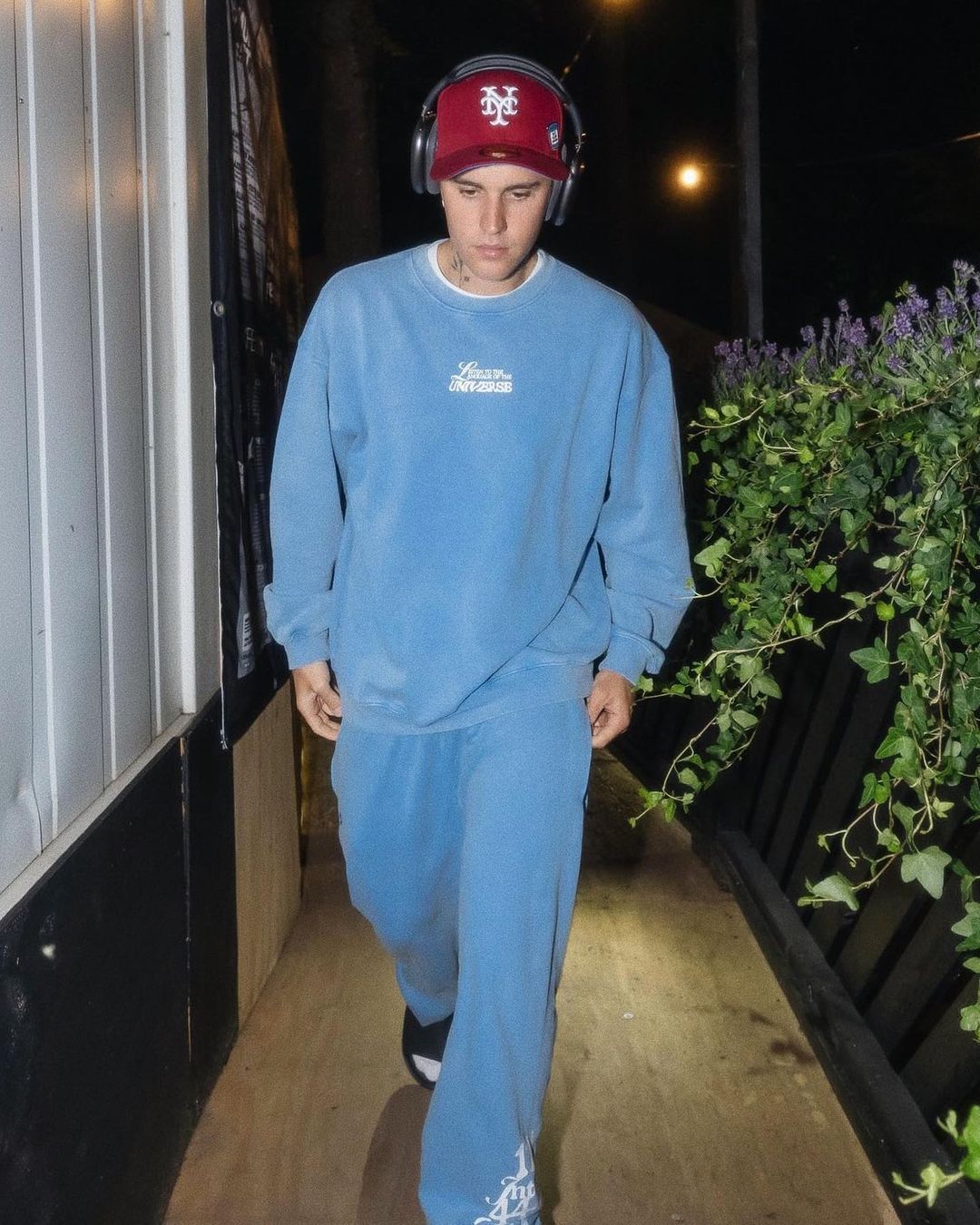 Shop Mayfair Angel Number Crewneck Sweater as seen on Justin Bieber - Premium Sweater from The Mayfair Group Online now at Spoiled Brat 